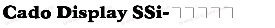 Cado Display SSi字体转换